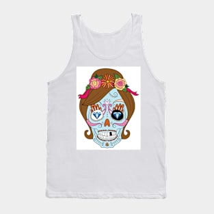 Sugar Skull 47 (Style:17) Tank Top